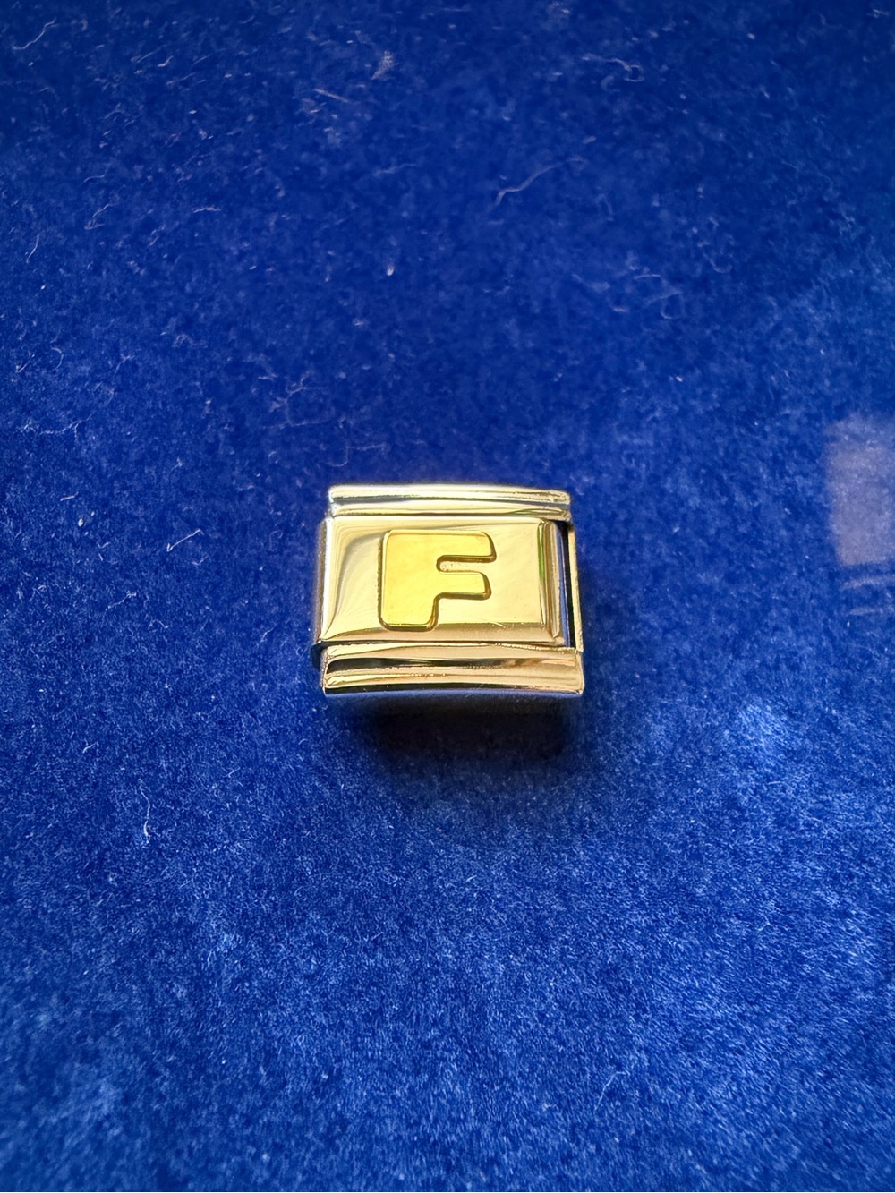 Letter “F” 18k OG Manuel Zed Italian Charm